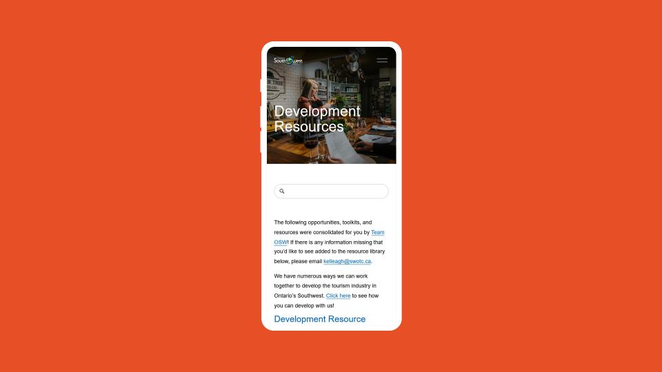 SWOTC Website (iPhone)