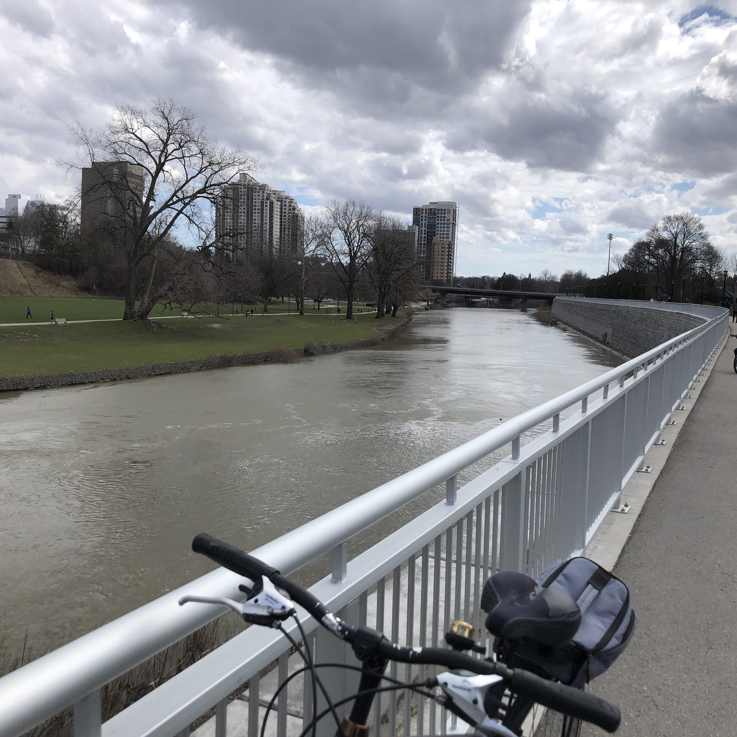"bike near river photo"