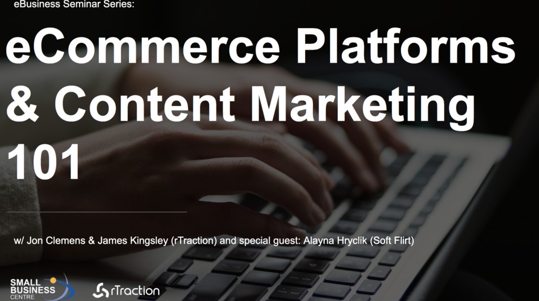 Coverpage with eCommerce Platforms & Content Marketing 101