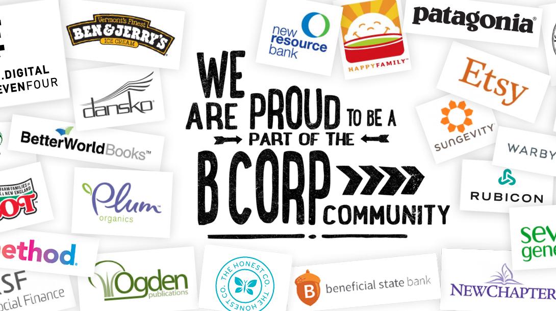 Collage of B Corp logos