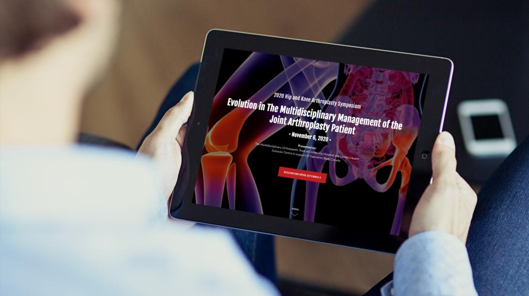 2020 Hip and Knee Arthroplasty Virtual Symposium on tablet